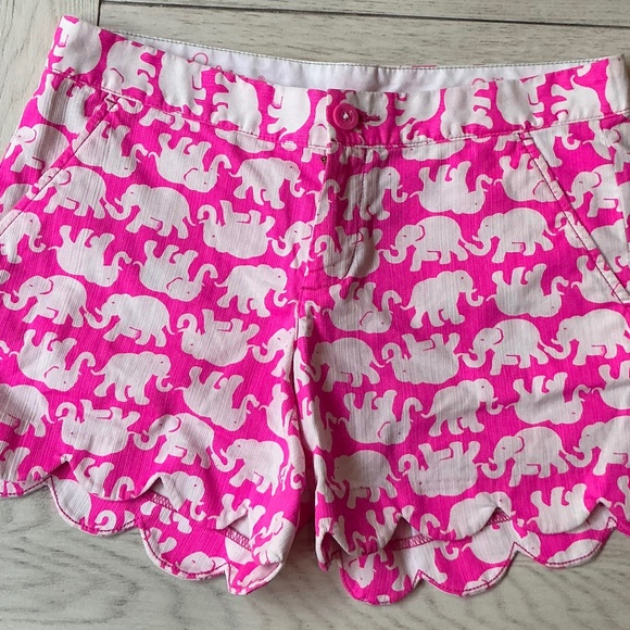 Lilly Pulitzer Pink Tusk In The Sun Elephant Shirts Size 0 - Picture 1 of 5